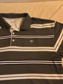希少！LACOSTE ポロシャツ フランス製100%コットン柄　値下げ可のサムネイル