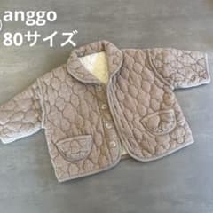 韓国子供服anggo ベージュ キルティングジャケット xs