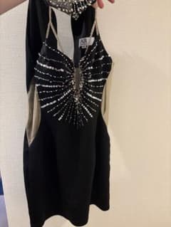Angel R エンジェルアール ビジュー ミニドレス ブラック Mのサムネイル