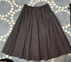 ブラックコムデギャルソン ストライプフレアスカート XSのサムネイル