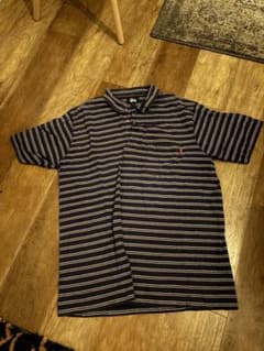 Stussy ストライプ ポロシャツ Lのサムネイル
