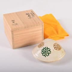 茶道具　中村湖舟作　淡々斎好　海松蒔絵　蛤香合　共布共箱　V　7927 茶道具 中村湖舟作 淡々斎好 海松蒔絵 蛤香合 共布共箱 V 7927 - メルカリ
