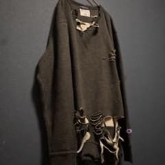 Champion ボロスウェット 00s ダメージ加工 グレー 常田大希 - メルカリ
