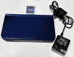 Nintendo 3DS LL 블루 본체 충전기·소프트 첨부