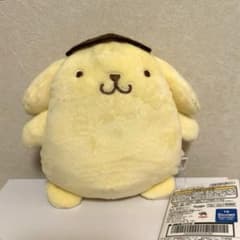 サンリオキャラクターズスタンダードぬいぐるみリール付きパスケース ポムポムプリン