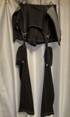 No dress 2wayデニムパンツ　ショートパンツ・ガーターのサムネイル