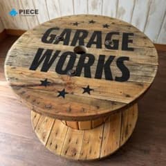 テーブル インダストリアル ヴィンテージ ケーブル ドラム アメリカン