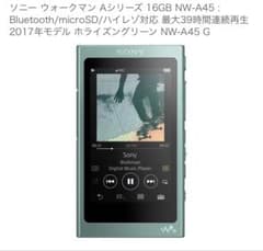 SONY ウォークマン Aシリーズ NW-A45(G)② - メルカリ