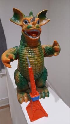 当時物 ブルマァク ジャイアントバラゴン 版権シール付き 東京タワー
