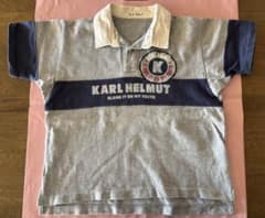 KARL HELMUT ポロシャツ グレー/ネイビー　ベビーピンクハウスのサムネイル