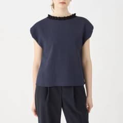 極美品 24SS ボールジィ ポリエステルレーヨンカラミフレンチスリーブ 