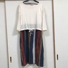 ミルクティー ワンピース  【マタニティー 授乳服】試着のみのサムネイル