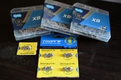 KMC X8 チェーン 116リンク 3個セット TOOPRE ミッシングリンクのサムネイル