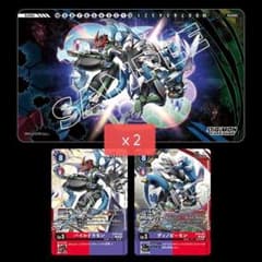 2個セット　 プレイマット＆カードセット パイルドラモン＆ディノビーモン 2個セット プレイマット＆カードセット パイルドラモン