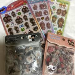 モンチッチ シール ステッカー まとめ売り 5点セットのサムネイル