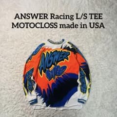 ANSWER Racing L/S TEE USA製 MOTOCLOSS L - メルカリ