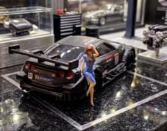 1/64フィギュア】鮮やか青色ドレス ジオラマ ホットウィール トミカ