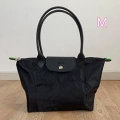 Longchamp Le Pliage トートバッグ M ブラック 黒 馬刺繍 Longchamp Le Pliage トートバッグ M ブラック 黒 馬刺繍 - メルカリ