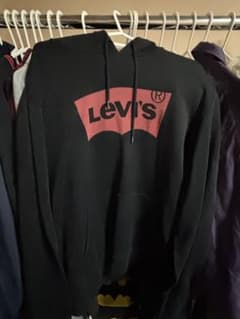 Levi's リーバイス ロゴ パーカー ブラックのサムネイル