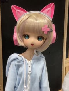 ☆数量限定ヘアピン付き SD DD MDD ドールサイズネコミミヘッドホン