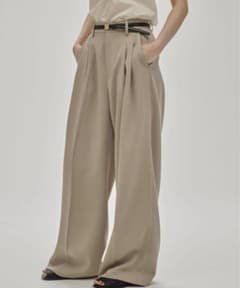 todayful Tuck Wide Trousers セージ　36（最終値下げのサムネイル