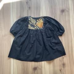 ウィリアムモリス　五分袖ワンピース　ハンドメイド中古品のサムネイル