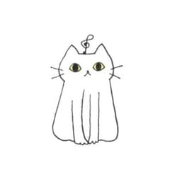 [1158] [흰 고양이의 그림] 오리지널 손으로 그린 ​​아날로그 일러스트 원화 자작 창작 아트 작품