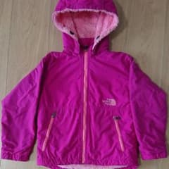 ノースフェイス キッズ 120 ノマドジャケット 裏ボア 女の子 クリーニング済のサムネイル