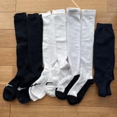 野球ソックス ロングソックス まとめ売り 未使用 7足 白 黒 野球 靴下のサムネイル