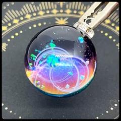 ハンドメイド】168.宇宙玉チャーム 25mm - メルカリ
