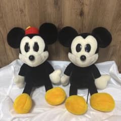 【値下げ】Disney ミッキーマウス ミニーマウス ぬいぐるみ 2体セットのサムネイル