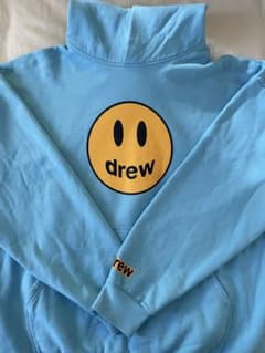 drew house スマイリーフェイスパーカー青のサムネイル