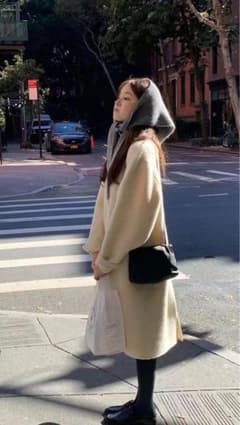 韓国ounceウールアルパカコートのサムネイル