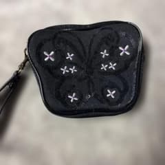 ANNA SUI りんご型 ポーチ ブラックのサムネイル