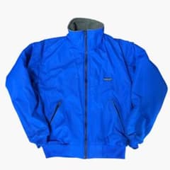 90s Patagonia シェルドシンチラ ブルー Mサイズ アメリカ製 90's PATAGONIA「Shelled SYNCHILLA Jacket」USA製 フリースジャケット
