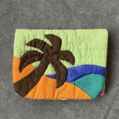 【ハンドメイドハワイアンキルト】ミニポーチ　ポケットティッシュケース