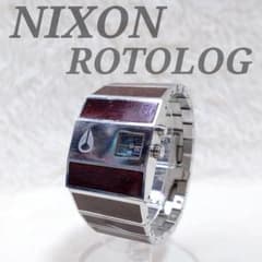 ✨希少✨NIXON ニクソン ROTOLOG ロトログ ウッド クォーツ 腕時計 