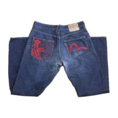 EVISU デニムパンツ 和柄刺繍のサムネイル