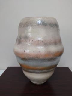 人間国宝】清水卯一 三色壷 高さ約34cm！特大花瓶 師:石黒宗麿 - メルカリ