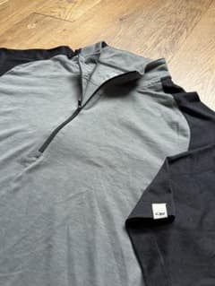 良品★OUTDOOR RESERCH★ハーフジップシャツ／M／グレー×ブラックのサムネイル