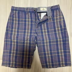 ikka チェック柄 ショートパンツ ブルーのサムネイル