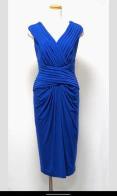 美品 Tadashi Shoji 11号　ワンピース　青　タダシショージのサムネイル