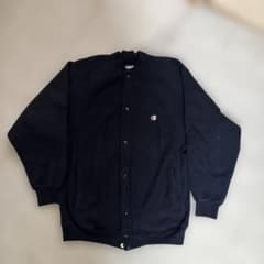 90s champion スナップカーディガン　黒　usa製