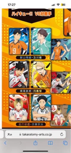 ハイキュー!! ダブルビジュアルポーチのサムネイル
