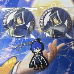 フェアリーテイル ジェラール 版画展缶バッジ＆ラバーキーホルダー