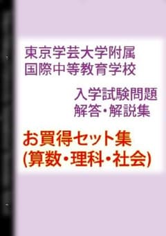 東京学芸大学附属国際中等教育学校 入学試験問題解答・解説集 - メルカリ