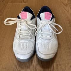 女性用テニスシューズ ホワイト/ピンクのサムネイル