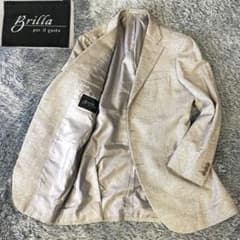 美品】ブリッラペルイルグスト テーラードジャケット カシミヤ混 