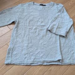 婦人服　ミセス　シニア Lascollinas グレー Tシャツ 五分袖のサムネイル