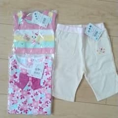ミキハウス　夏服　90㎝＆80㎝３点セットのサムネイル